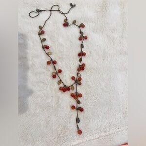 RELIST Vintage style cherry necklace